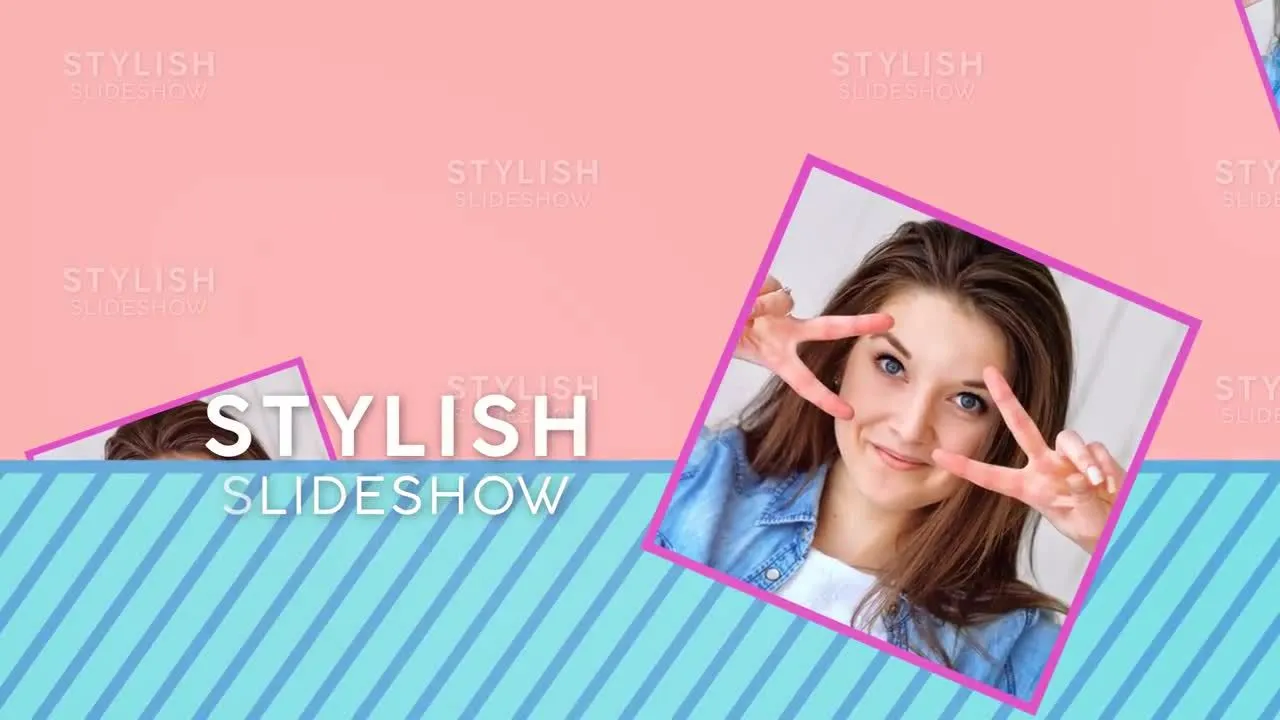 有趣活力明亮的时尚幻灯片放映像素设计精选AE模板