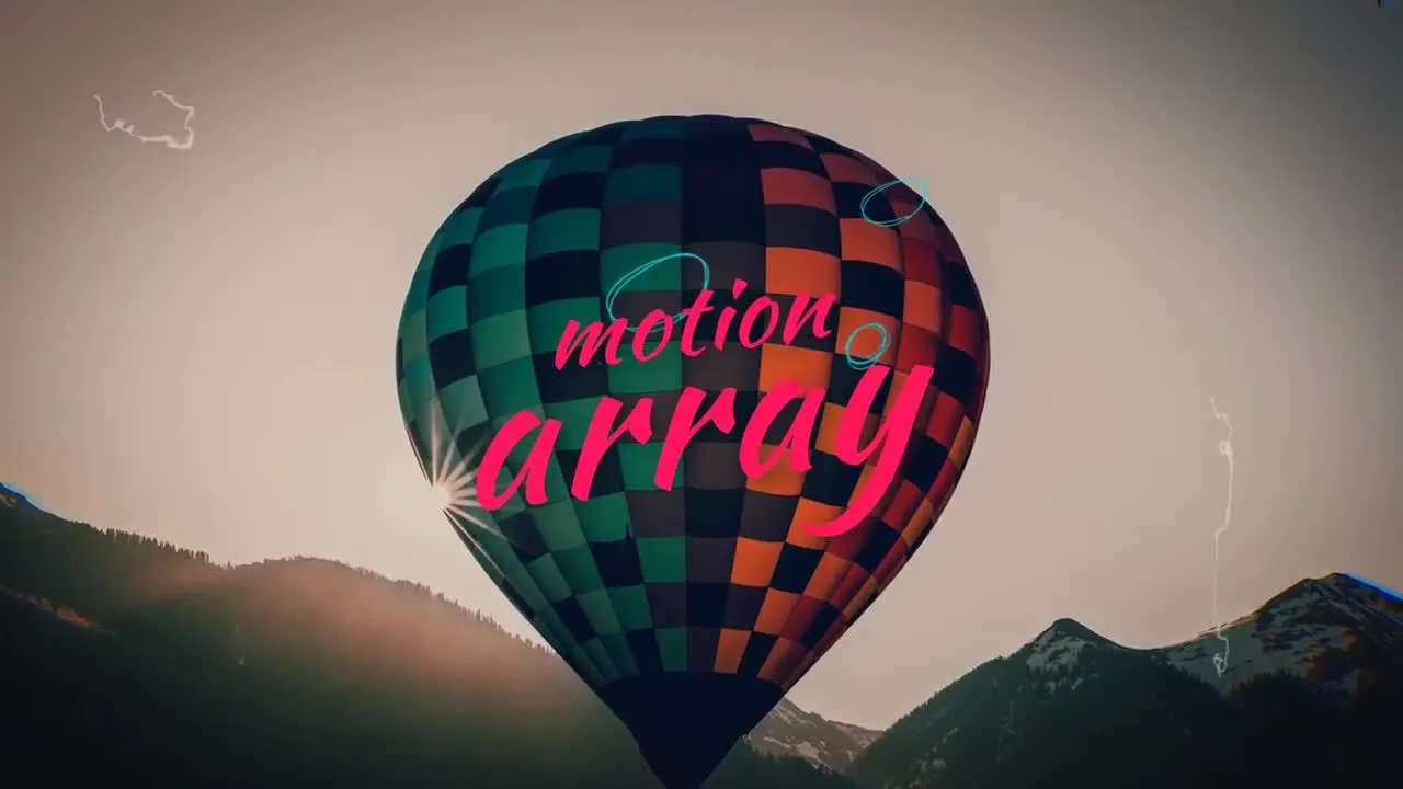 愉快的度假幻灯片照片展示像素设计精选AE模板