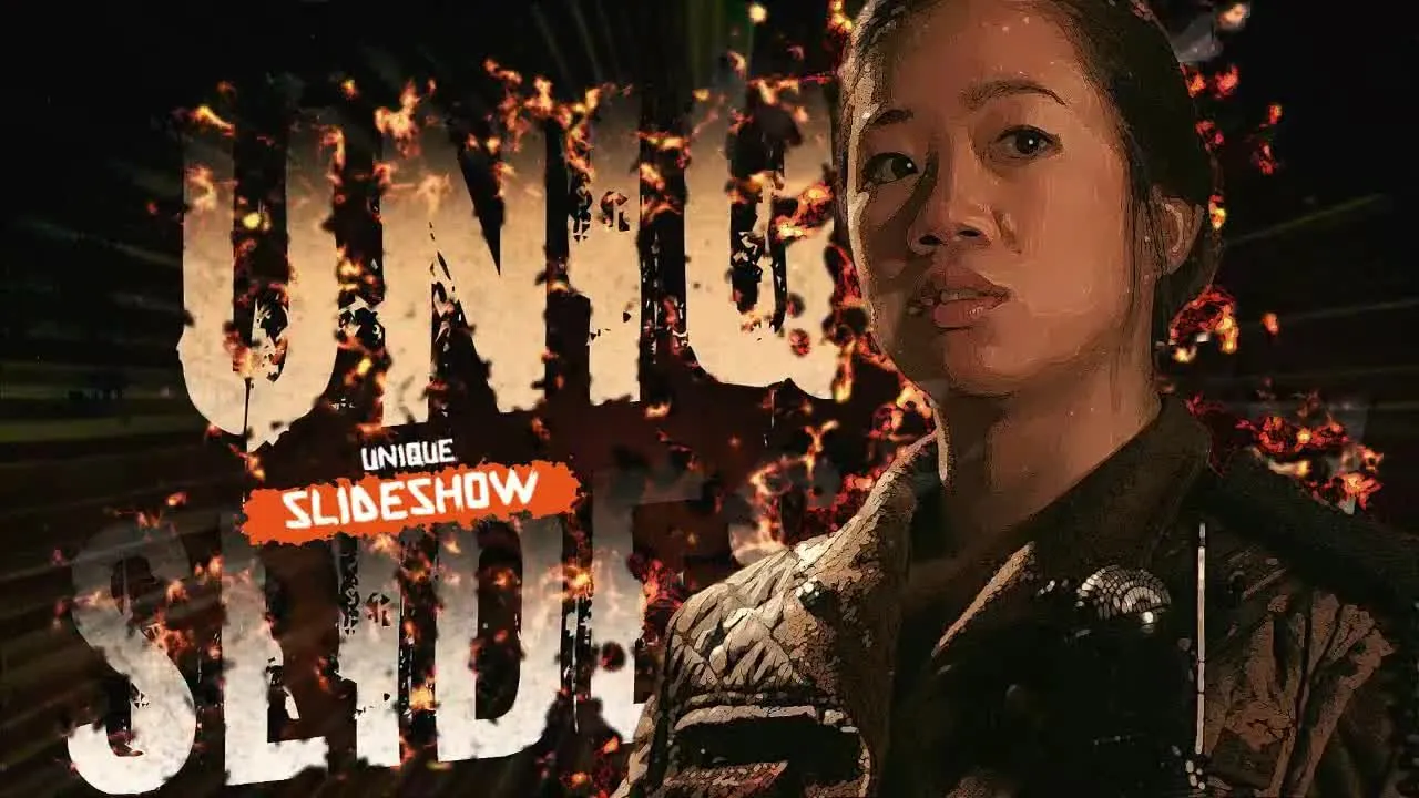 酷炫的冻结火焰效果时尚照片展示像素设计精选AE模板