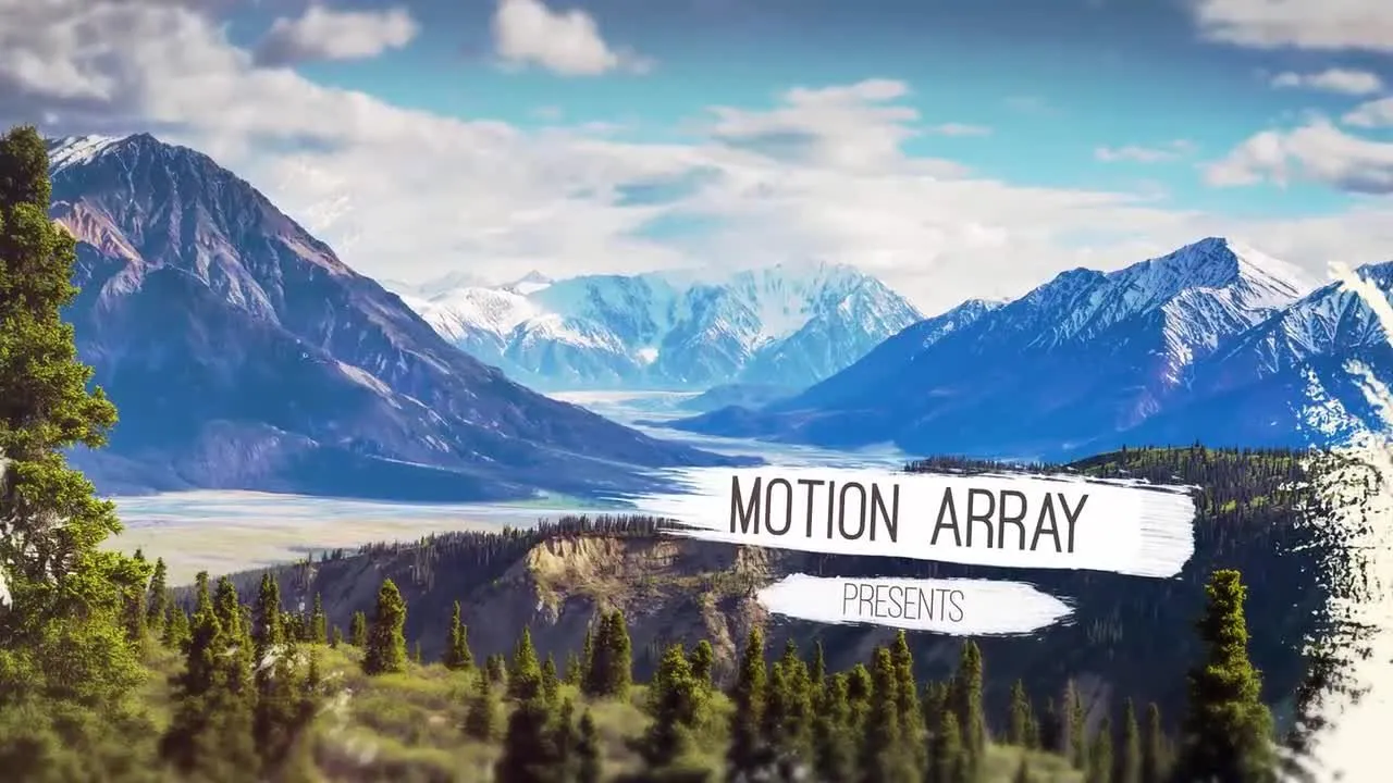 墨水幻灯片像素设计精选AE模板