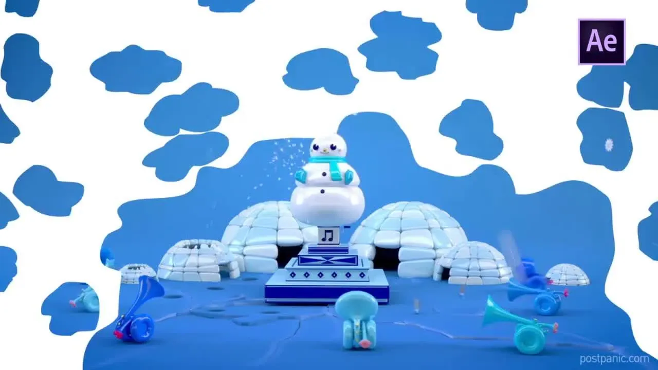 10个富有想象力的动画手绘商业演示幻灯片像素设计精选AE模板