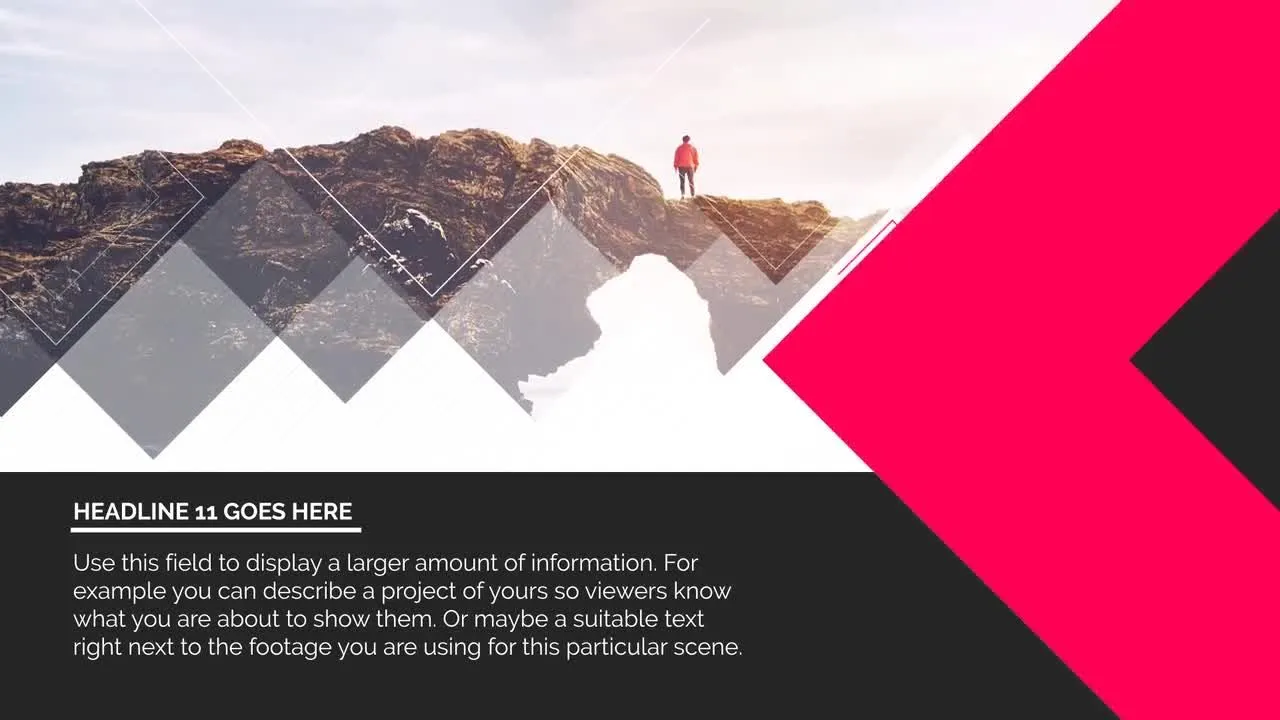 清洁优雅幻灯片像素设计精选AE模板