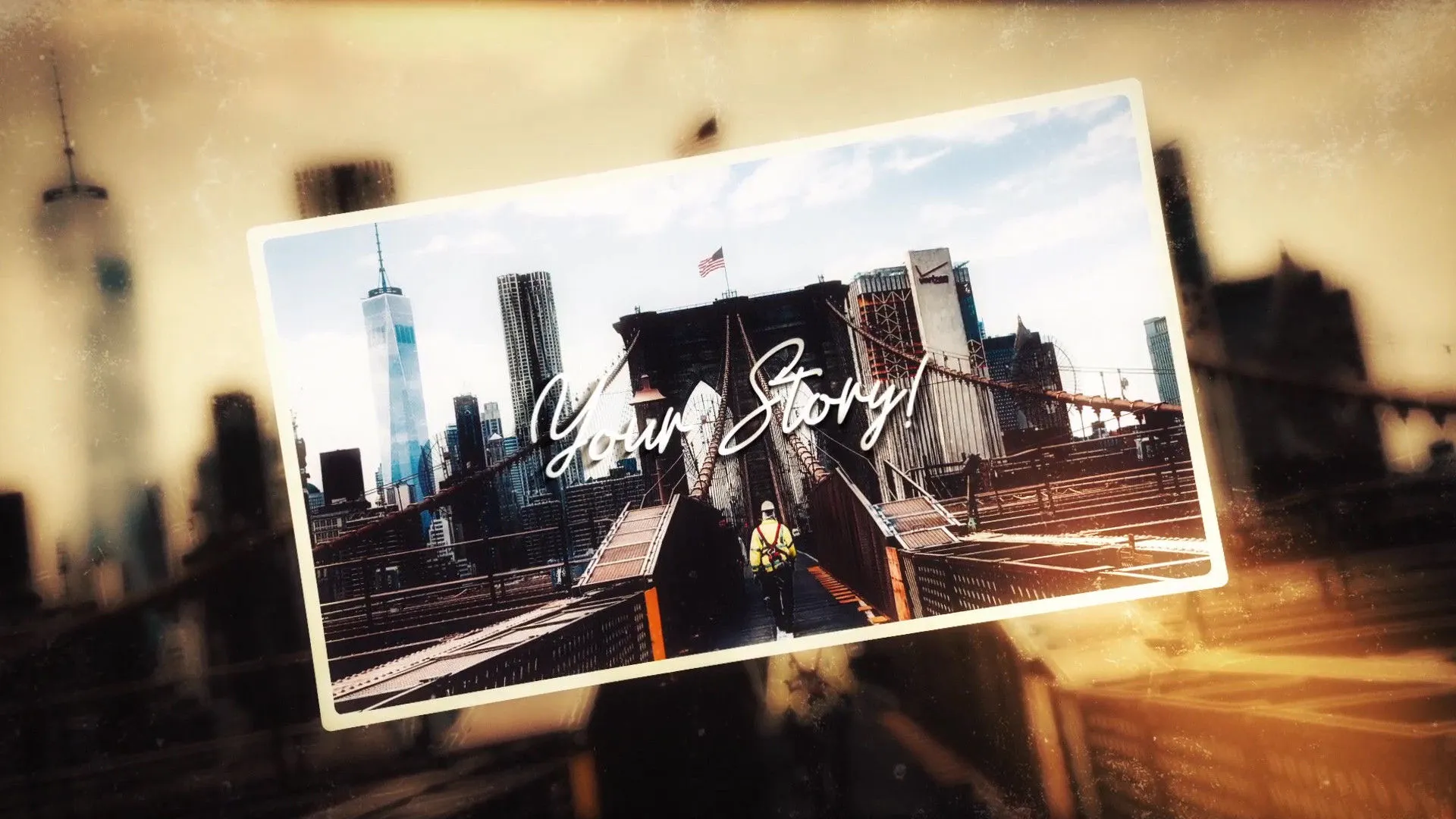 缓慢且具有动画效果的精美图片幻灯片像素设计精选AE模板