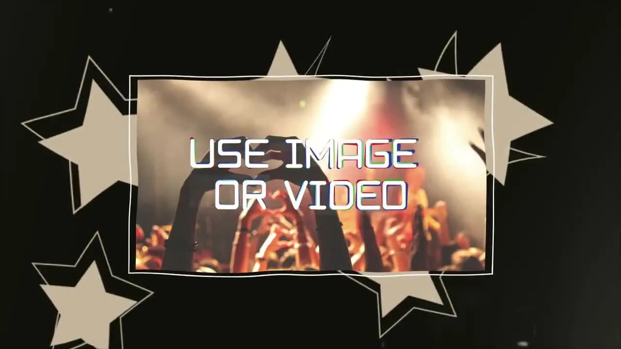 垃圾摇滚开场动画像素设计精选AE模板