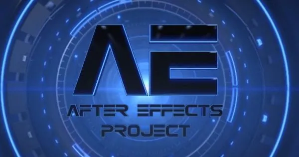 3D未来高科技特效logo演示像素设计精选AE模板 Hi-Tech Futuristic Logo