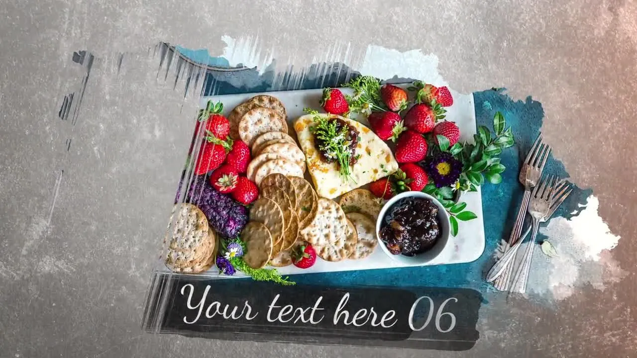 复古的水彩幻灯片照片展示像素设计精选AE模板