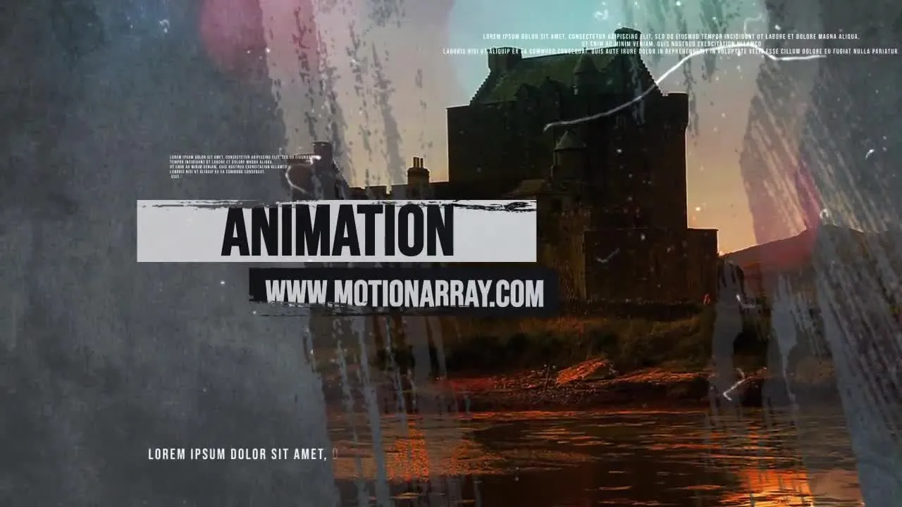 时尚过渡效果的历史开启者像素设计精选AE模板