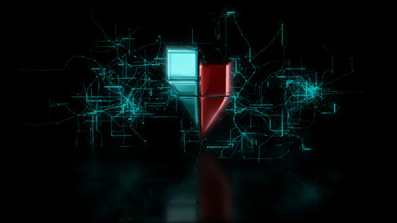 科技信息数据光线logo徽标像素设计精选AE模板