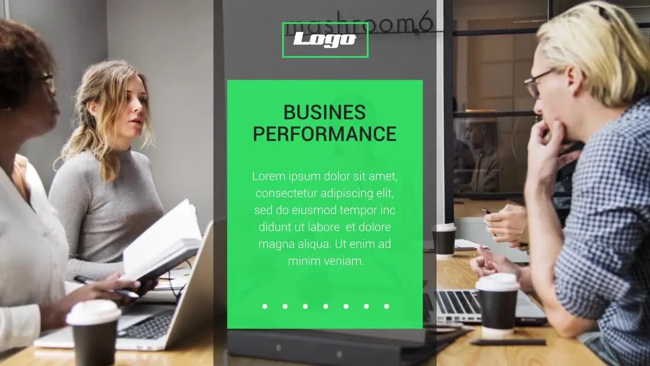 外观简洁的企业幻灯片放映像素设计精选AE模板