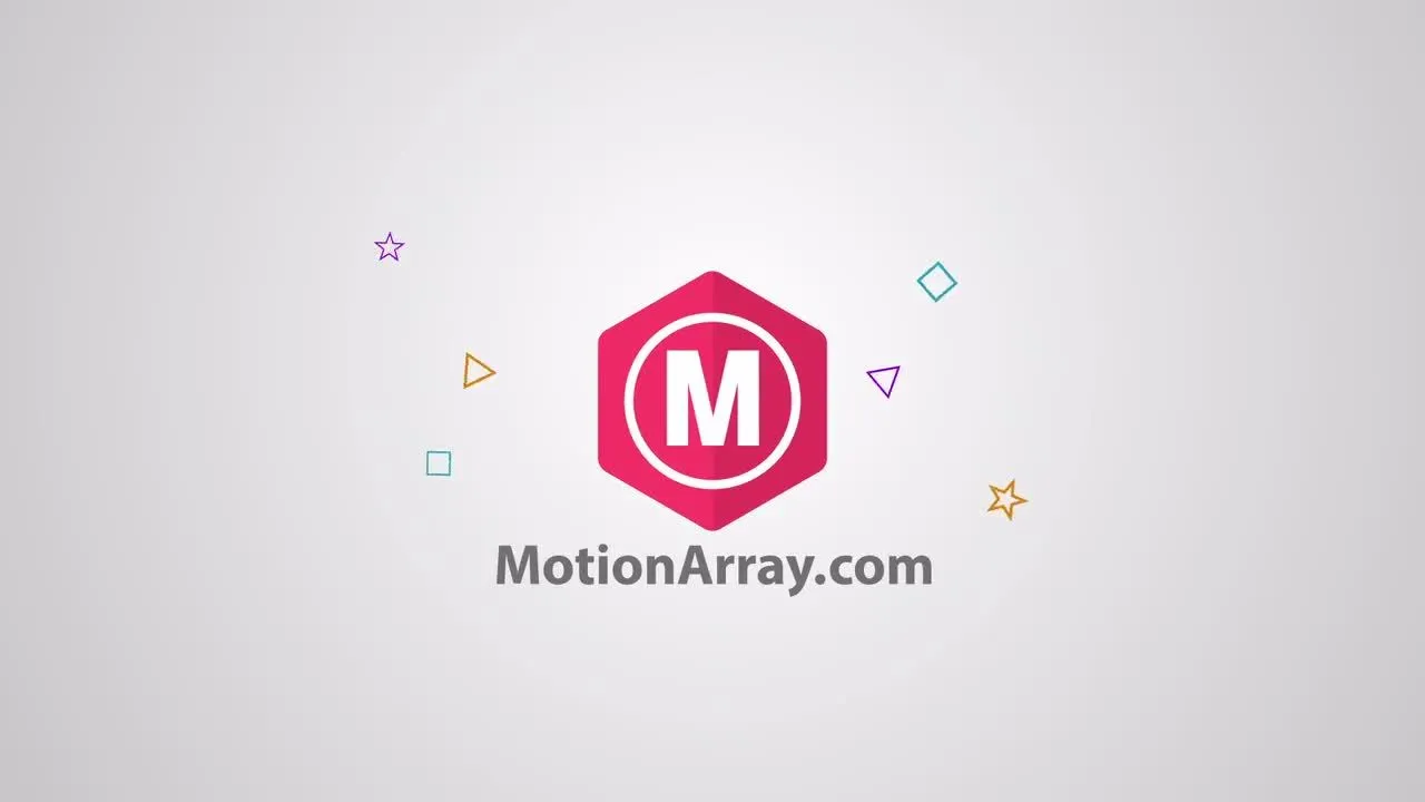 现代有趣动感的形状标志像素设计精选AE模板