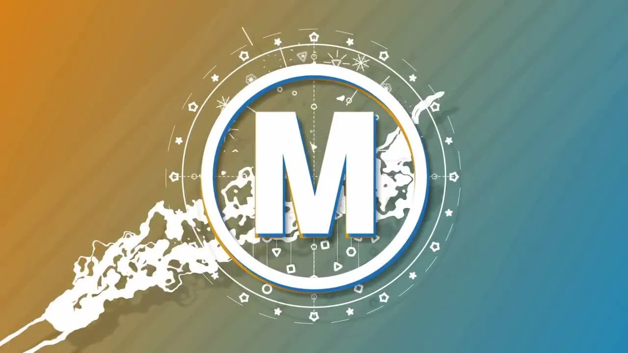 明亮和动态的动画形状图层徽标像素设计精选AE模板