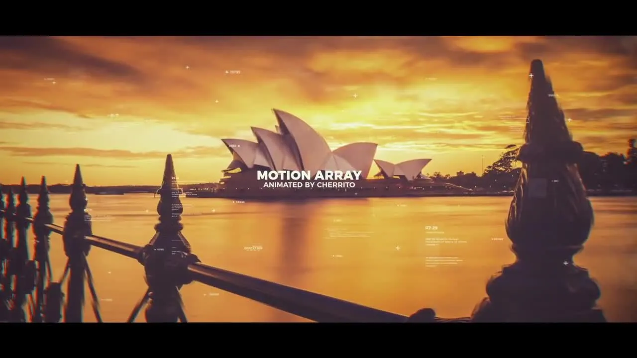 HUD视差幻灯片标题动画像素设计精选AE模板