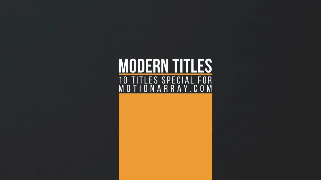 10个简单的创意标题像素设计精选AE模板