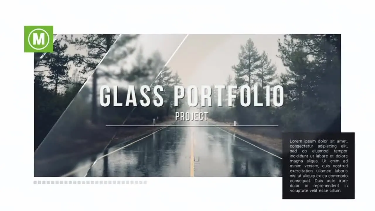 16种玻璃组合照片显示像素设计精选AE模板