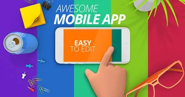 APP项目设计方案展示动态样机像素设计精选AE模板 App Promo Toolkit