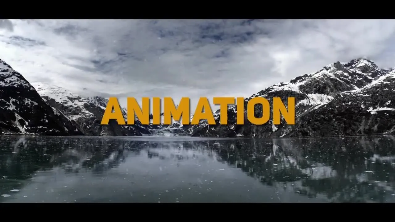 冬季动态幻灯片动画ae模板