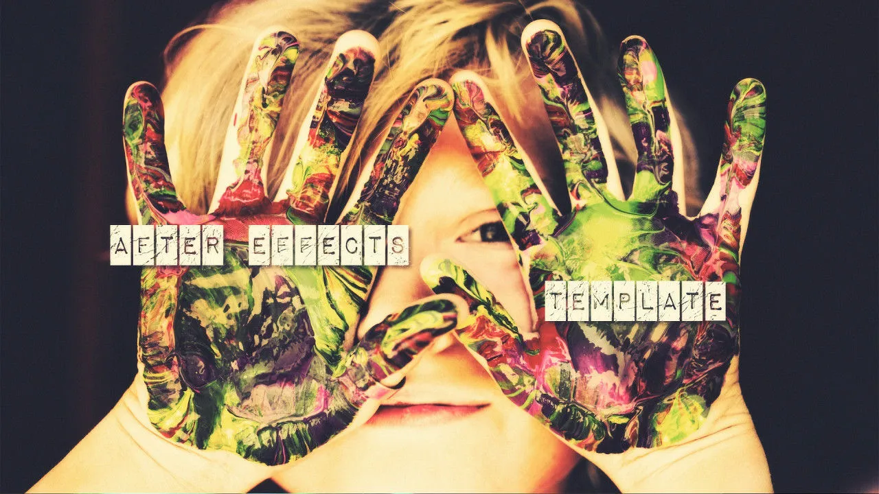 还礼优雅的多彩遮罩快速展示动画像素设计精选AE模板