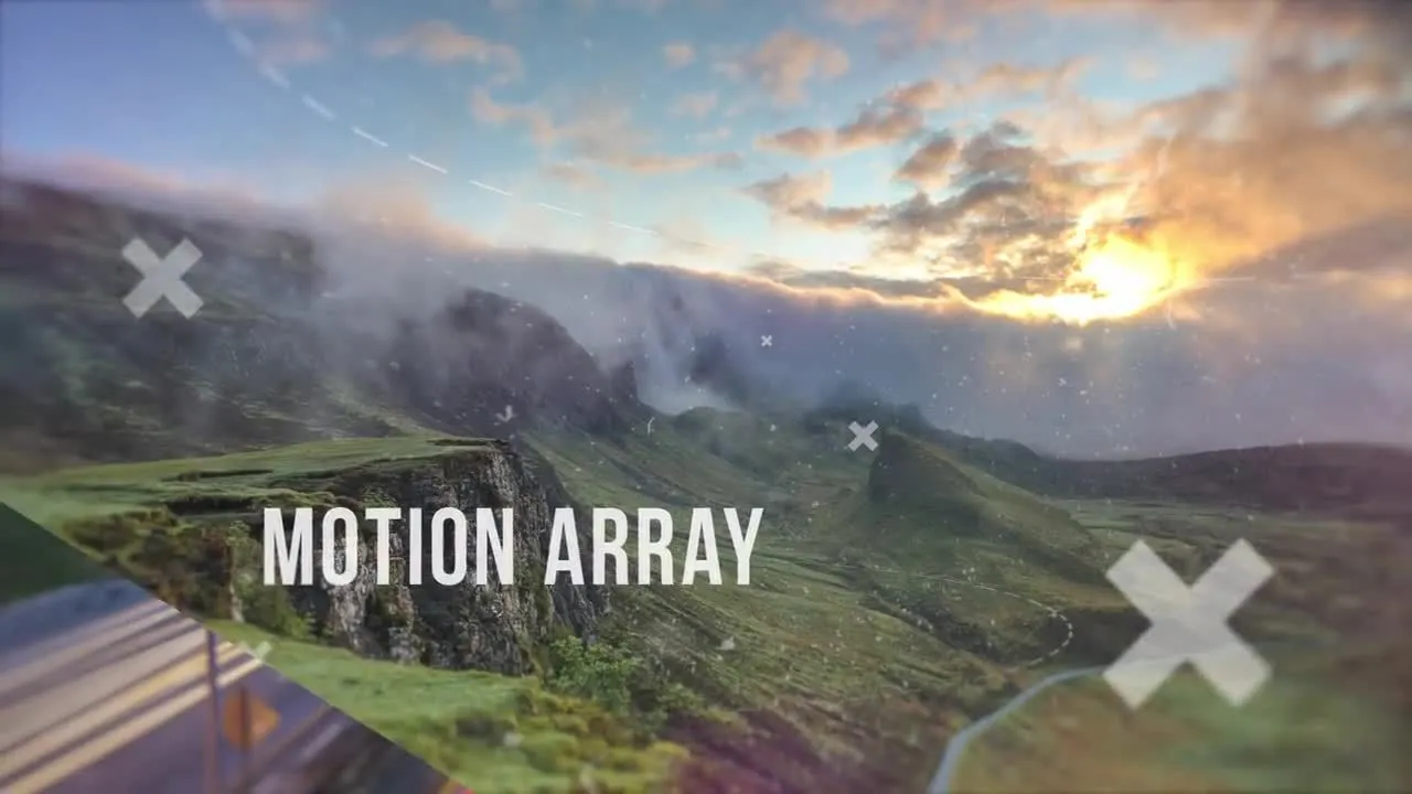 电影效果照片幻灯片像素设计精选AE模板