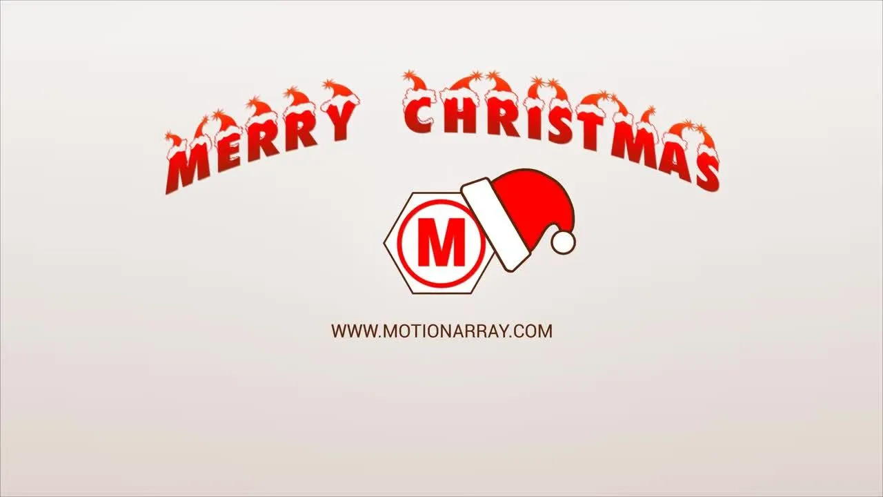 圣诞节专属动画Logo标志像素设计精选AE模板