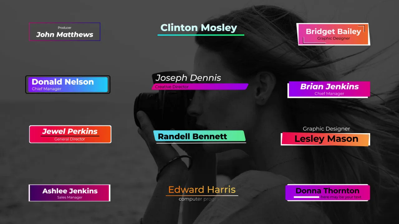 12个下三分之一广告标题像素设计精选AE模板