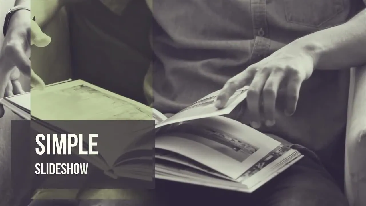 简单抽象几何幻灯片商业广告片头像素设计精选AE模板