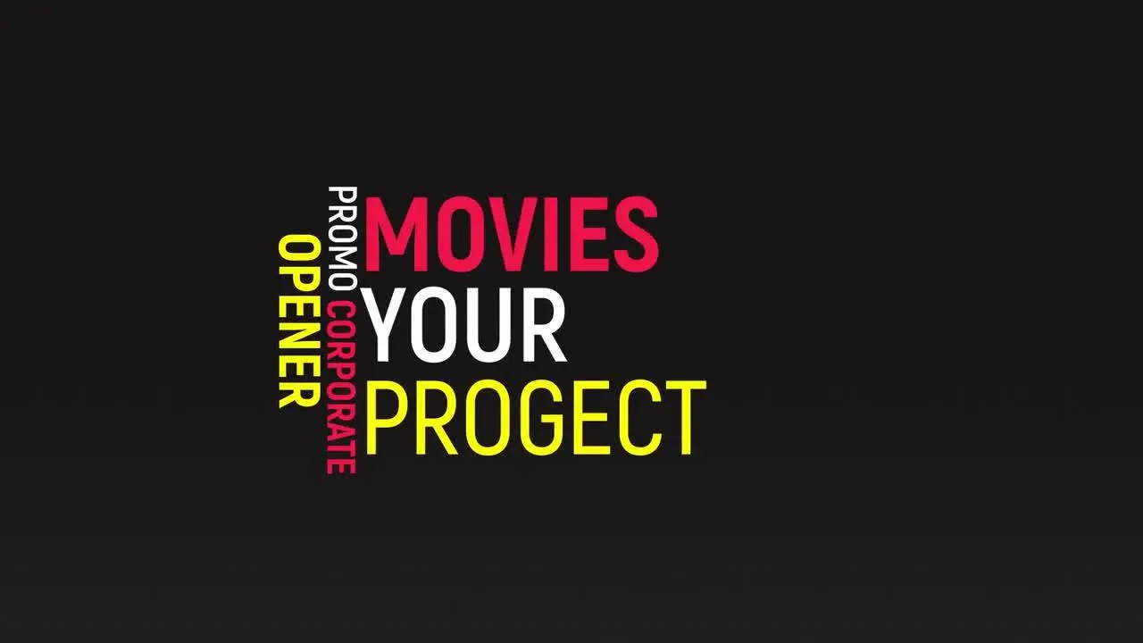 动态文字标题排版动画像素设计精选AE模板