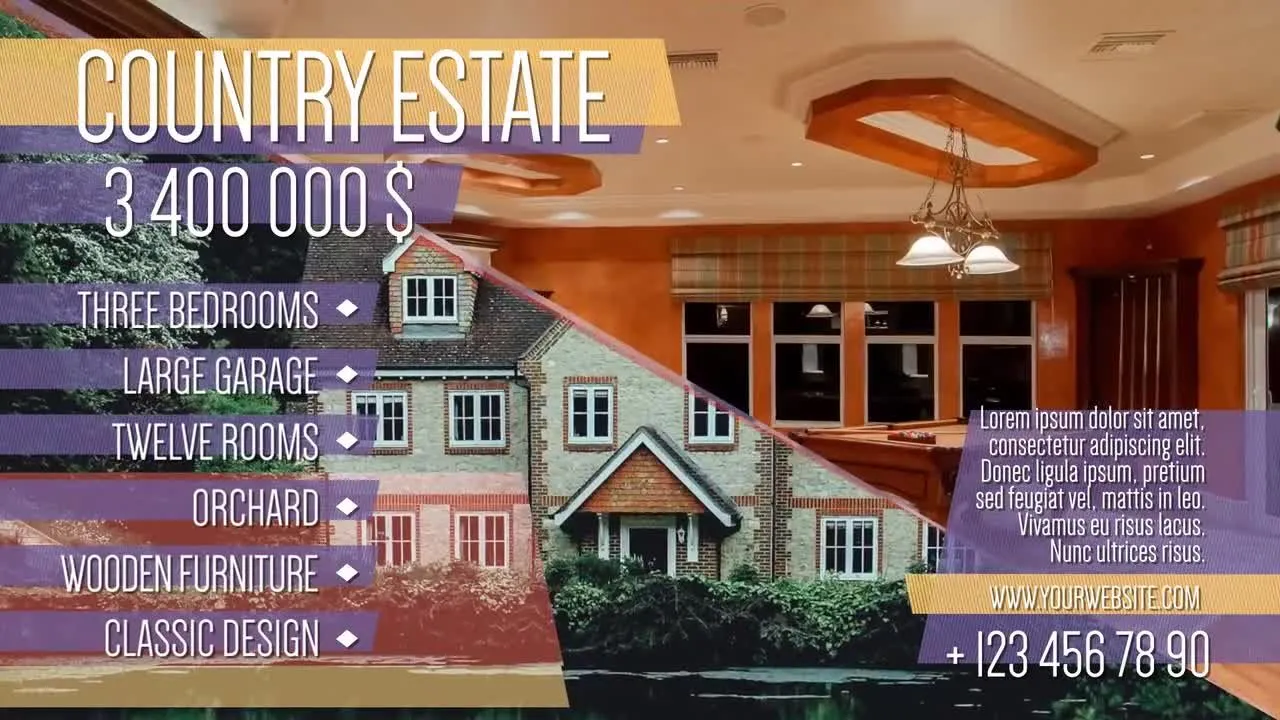 现代简洁新颖的房地产促销像素设计精选AE模板