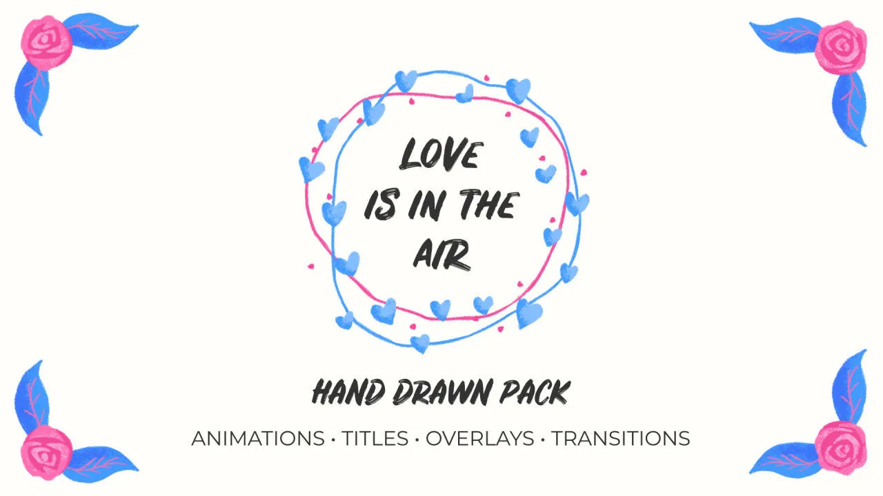 爱在空中元素像素设计精选AE模板