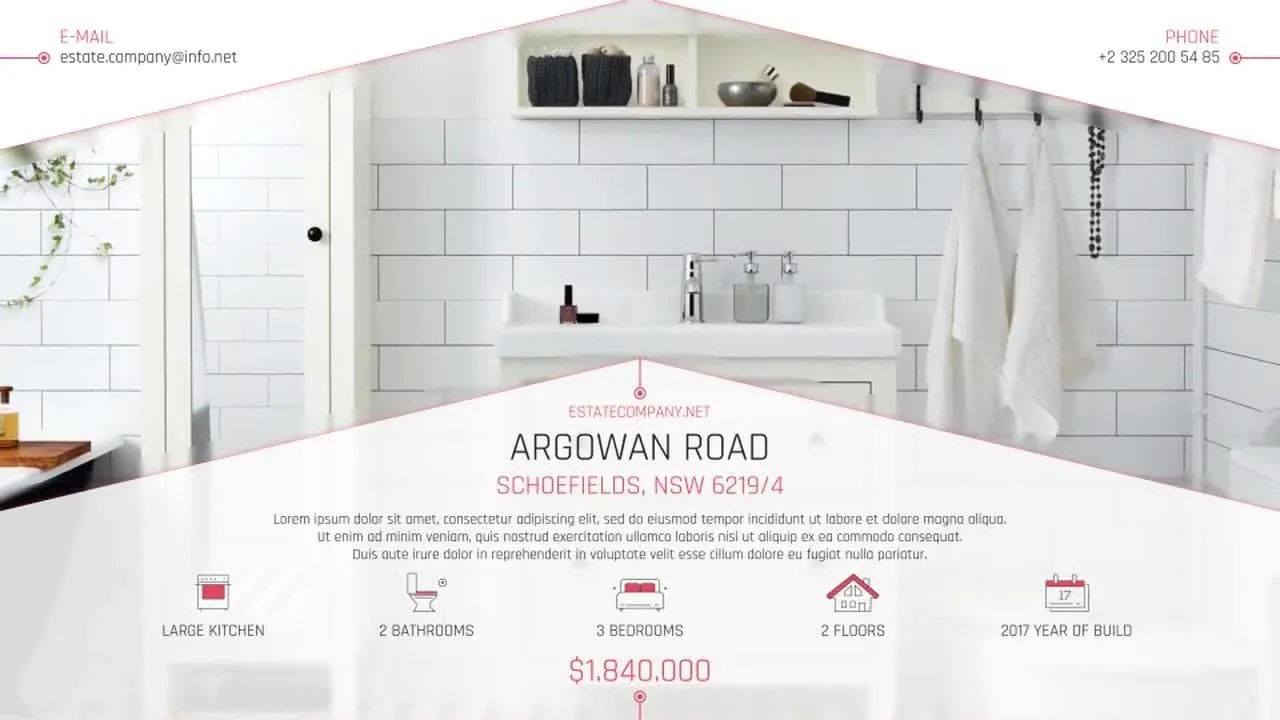 房地产清洁幻灯片像素设计精选AE模板