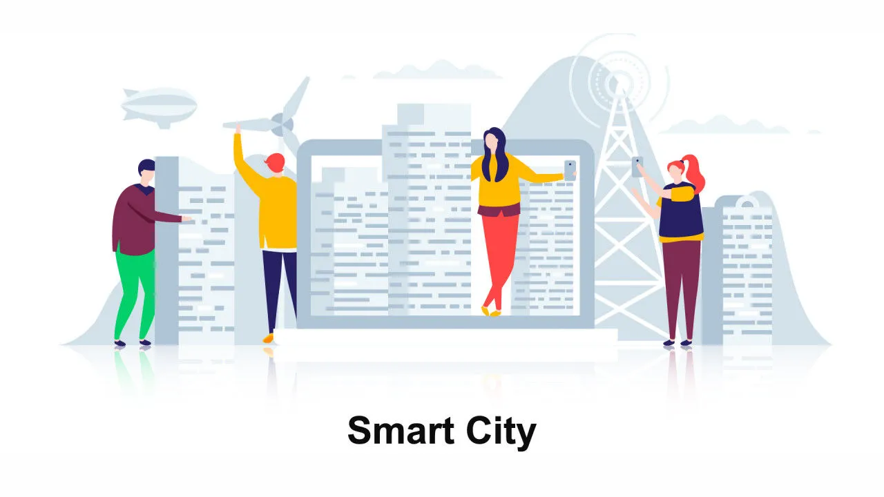 智慧城市平面概念宣传介绍像素设计精选AE模板