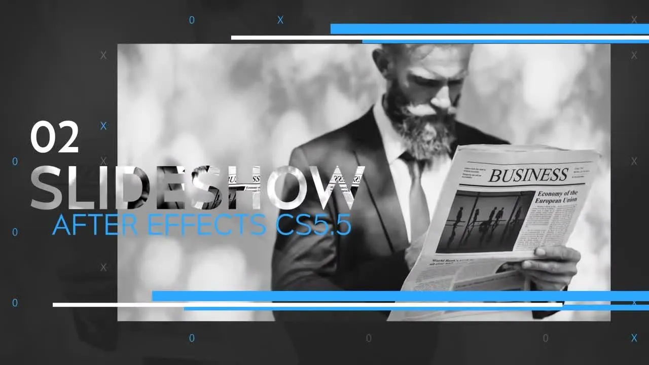 动画效果优雅的现代公司简短介绍像素设计精选AE模板