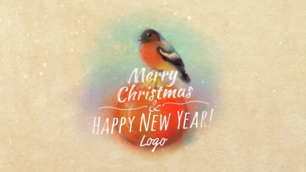 圣诞贺卡幻灯片动画像素设计精选AE模板