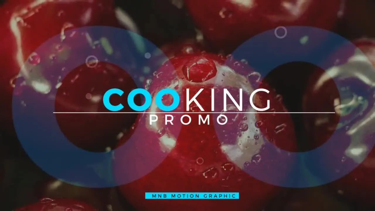 烹饪美食节目开场像素设计精选AE模板