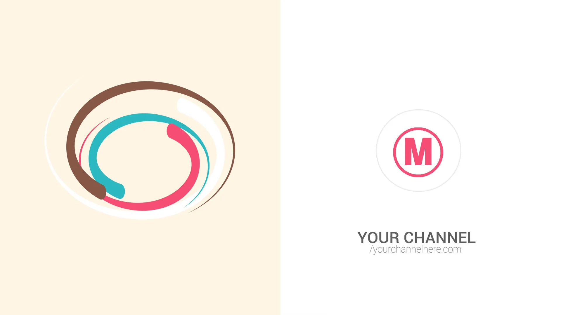 彩色创意动画徽标展示像素设计精选AE模板