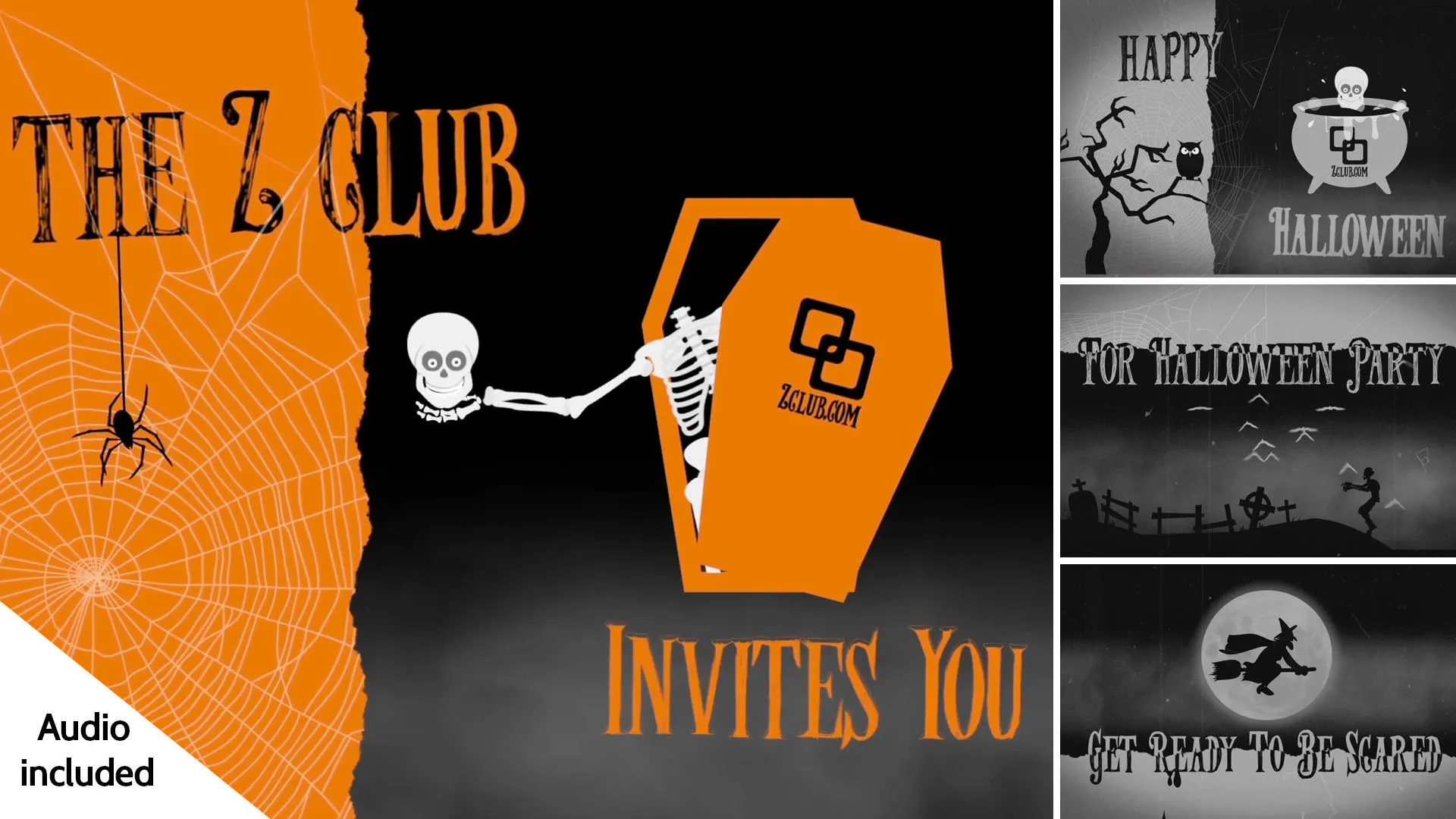 万圣节之谜情绪像素设计精选AE模板