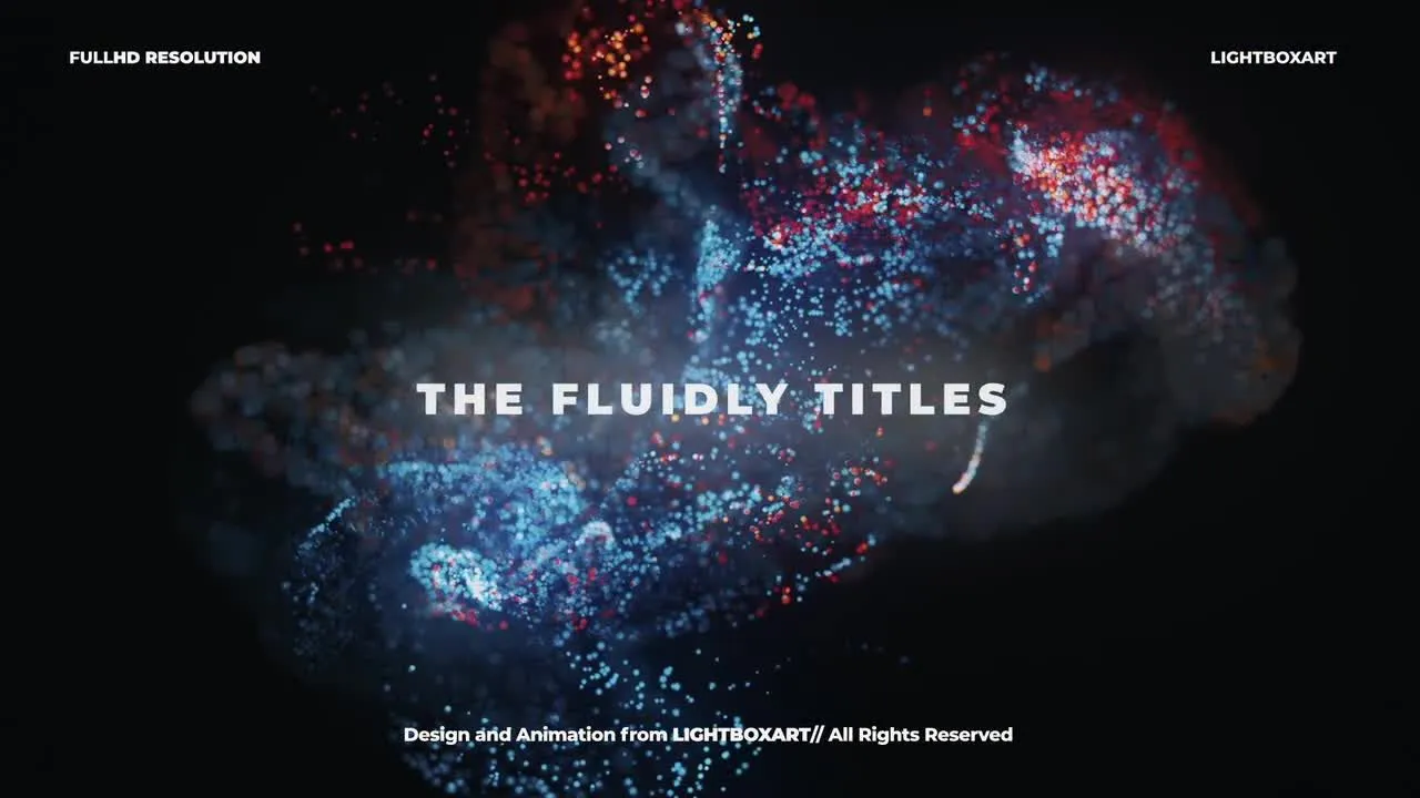 流动的粒子动画像素设计精选AE模板