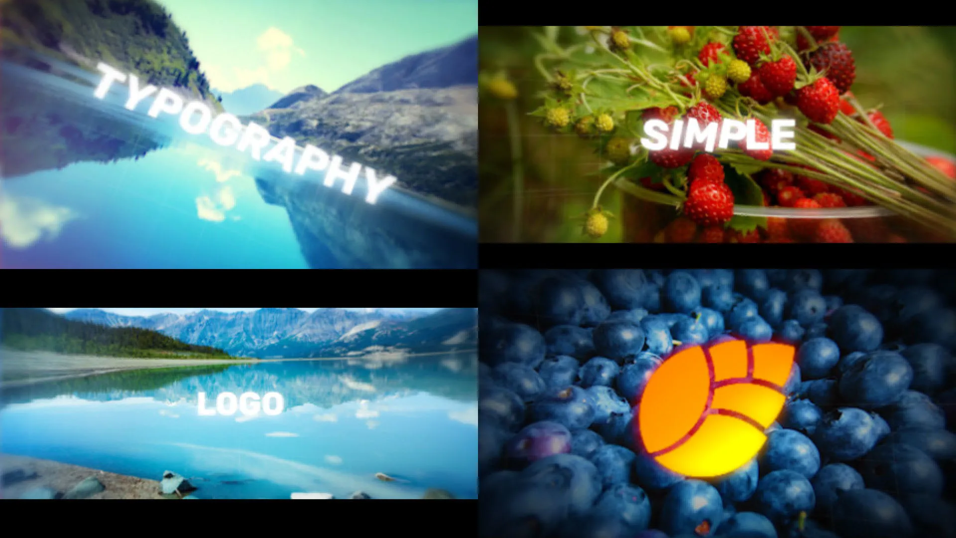 快速动态的照片和版式徽标显示像素设计精选AE模板