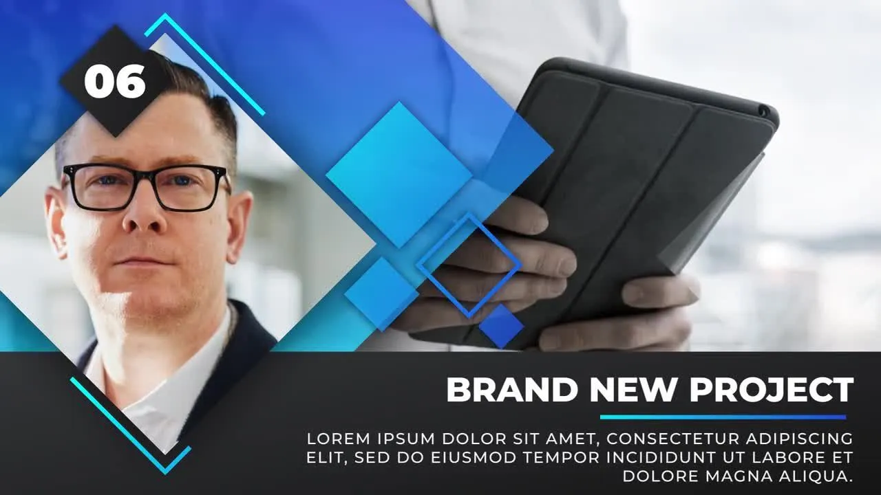 现代公司揭幕战像素设计精选AE模板