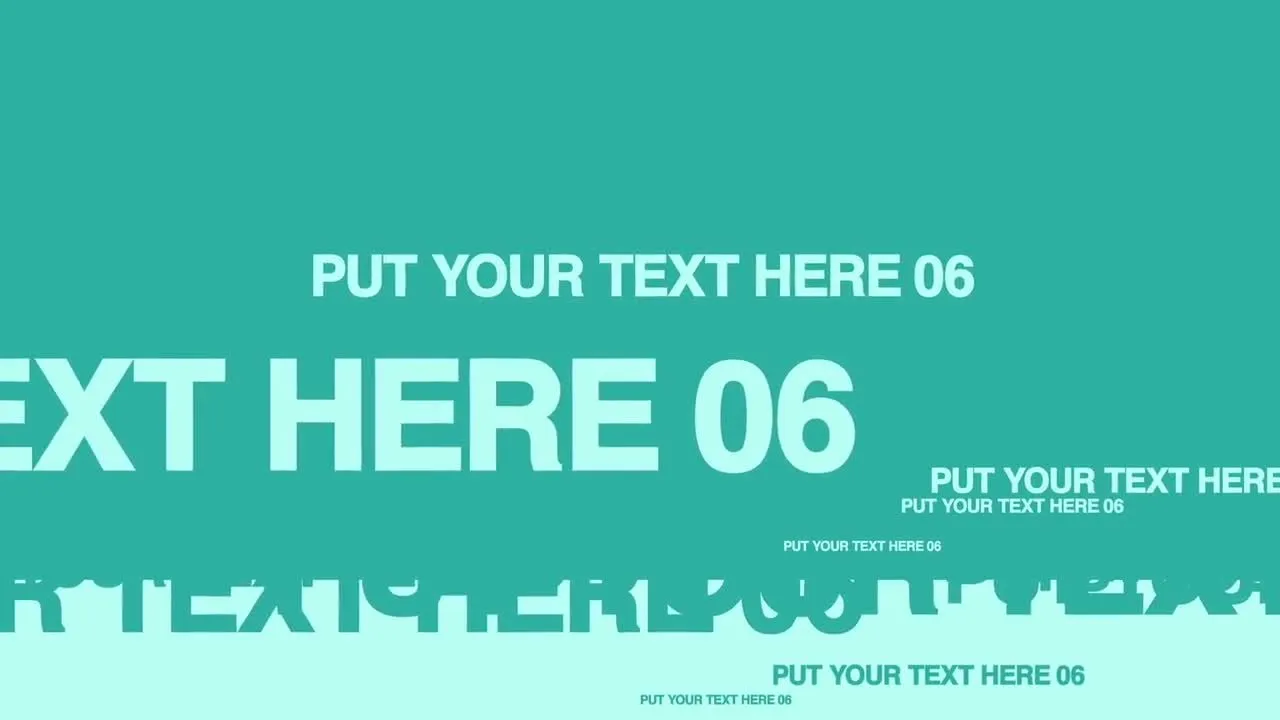 现代时尚设计的字母动画像素设计精选AE模板