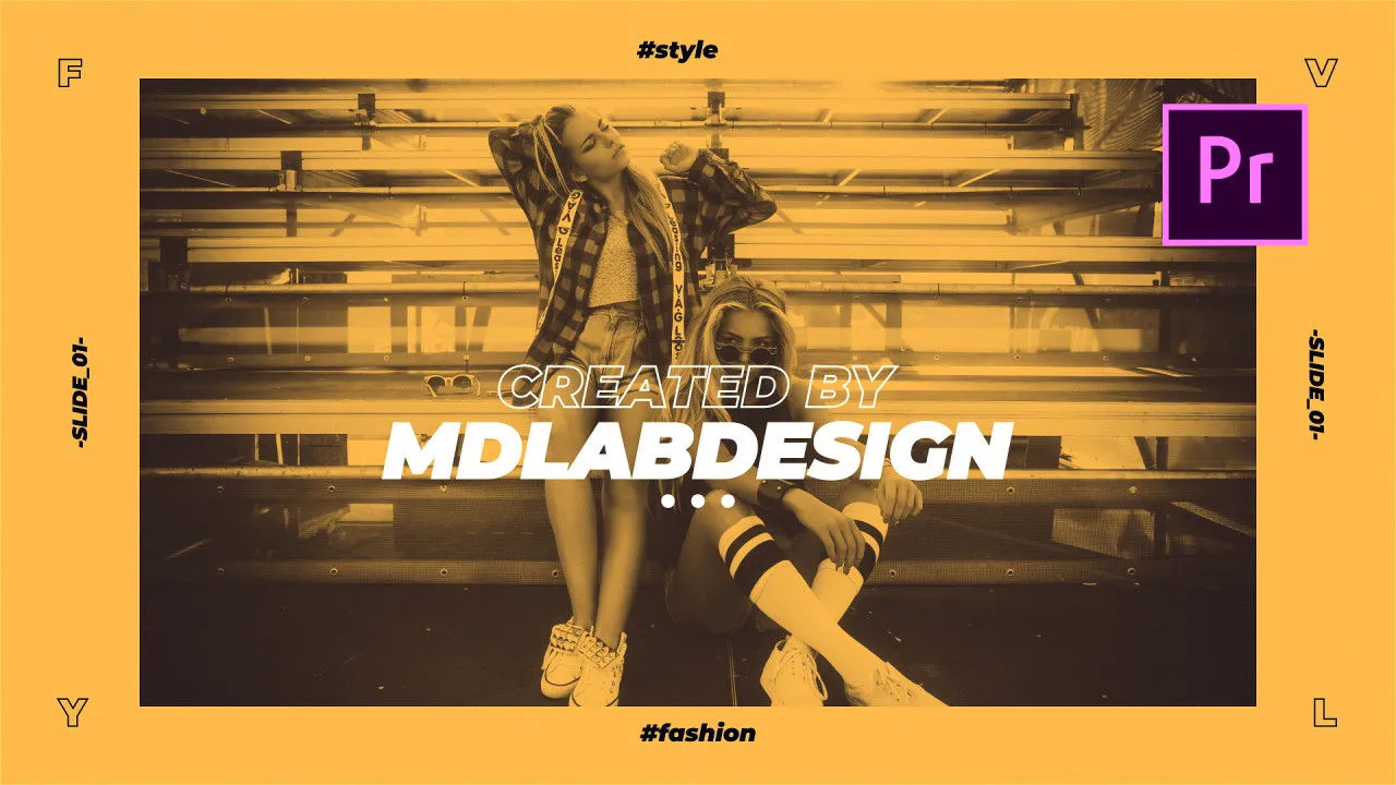 时尚创意设计现代转场像素设计精选AE模板