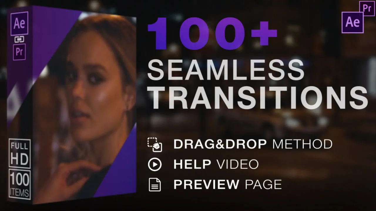 独特的外观和动态动画视频像素设计精选AE模板