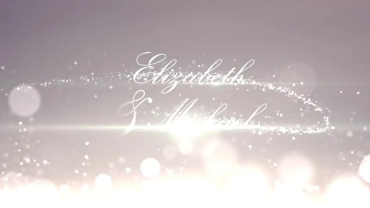 具有精美的动画粒子和耀斑的优雅婚礼像素设计精选AE模板