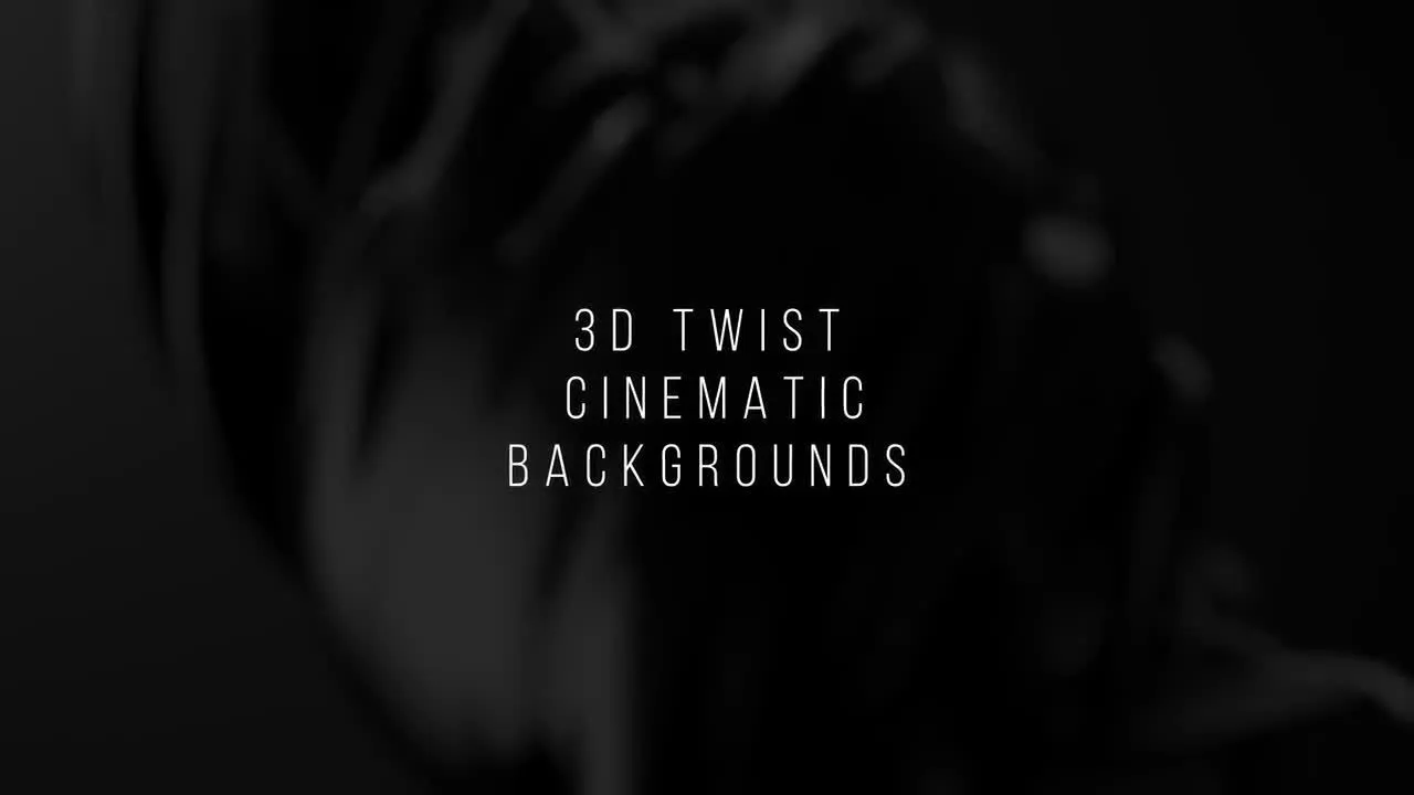 黑暗氛围3D扭曲电影背景像素设计精选AE模板