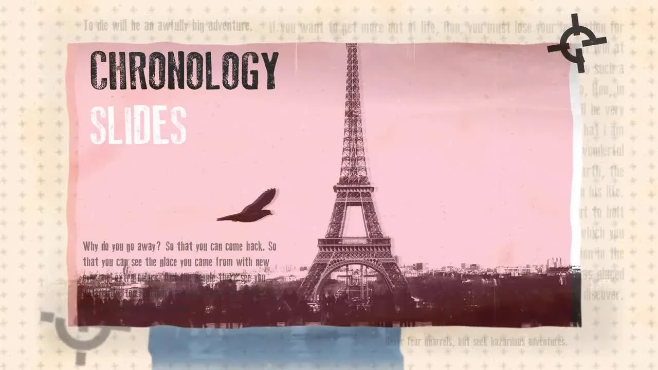 年表时序动态过渡幻灯片像素设计精选AE模板