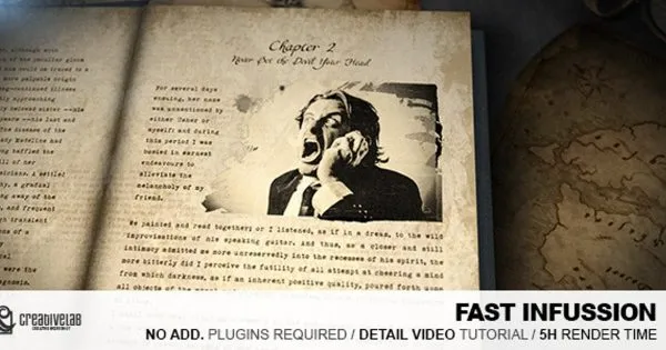 考古历史纪录片节目片头像素设计精选AE模板 Fast Infusion