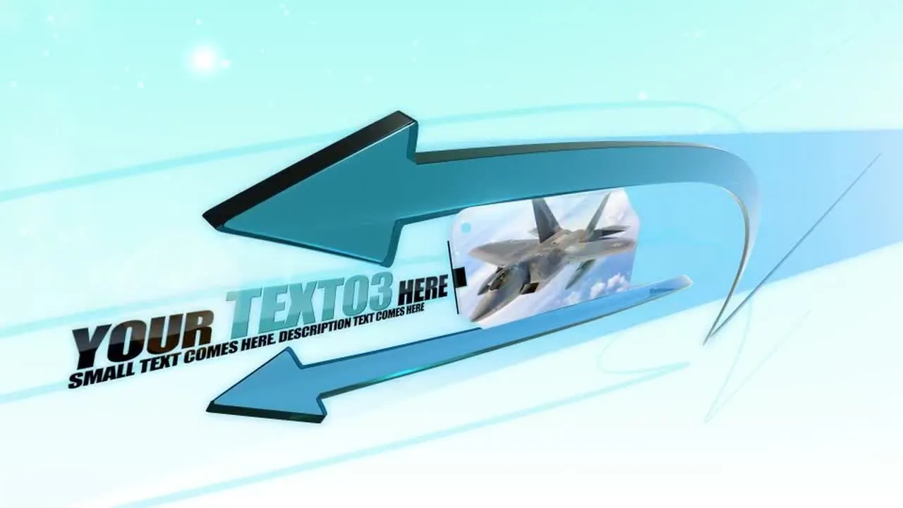 超现代设计箭头动态动画像素设计精选AE模板