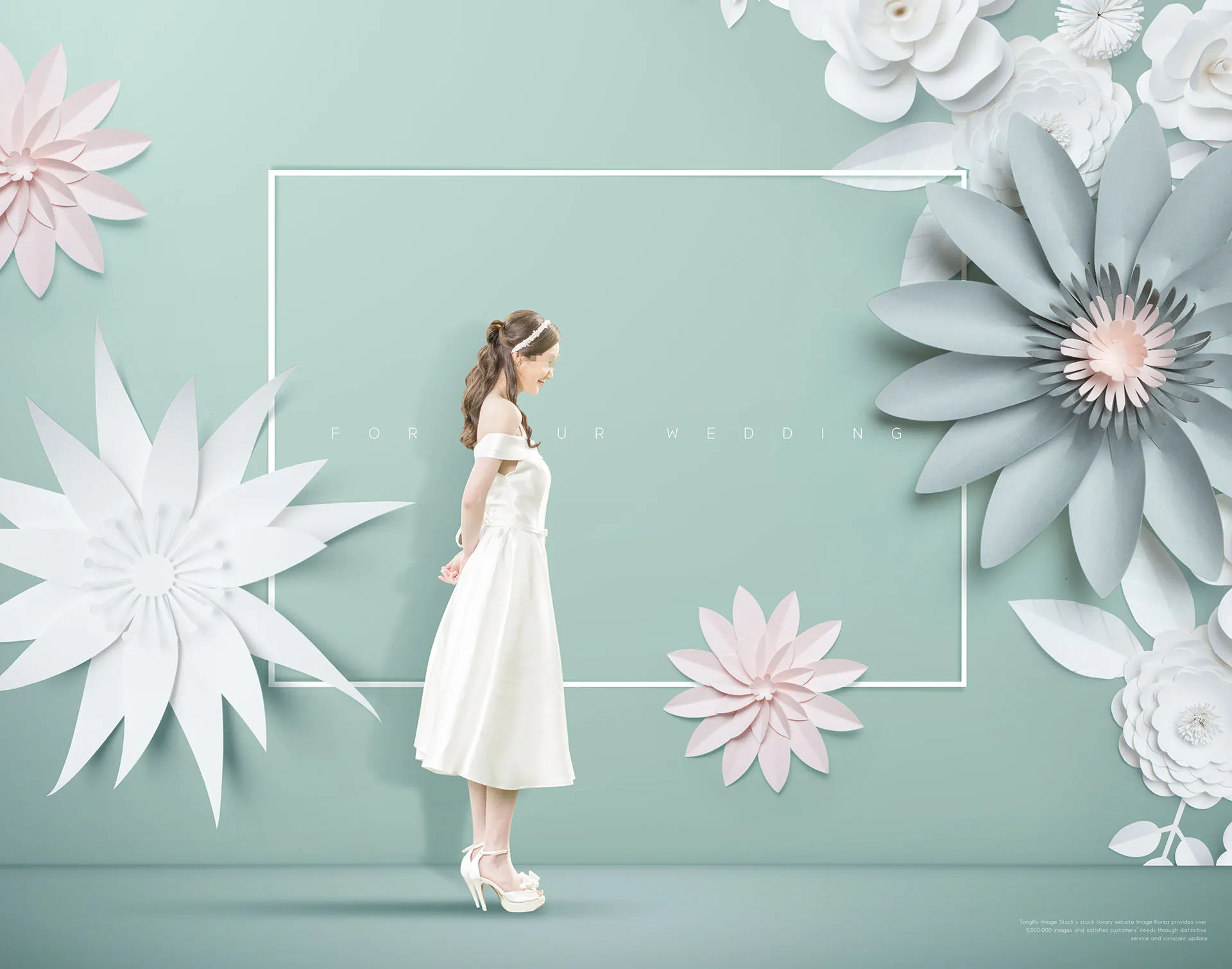 婚礼花卉创意场景海报PSD素材模板下载插图(5)