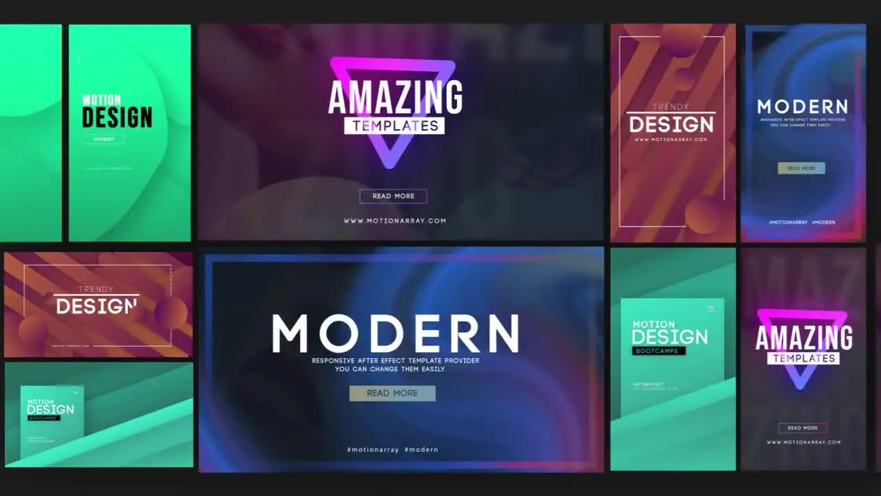 独特的品牌标题像素设计精选AE模板