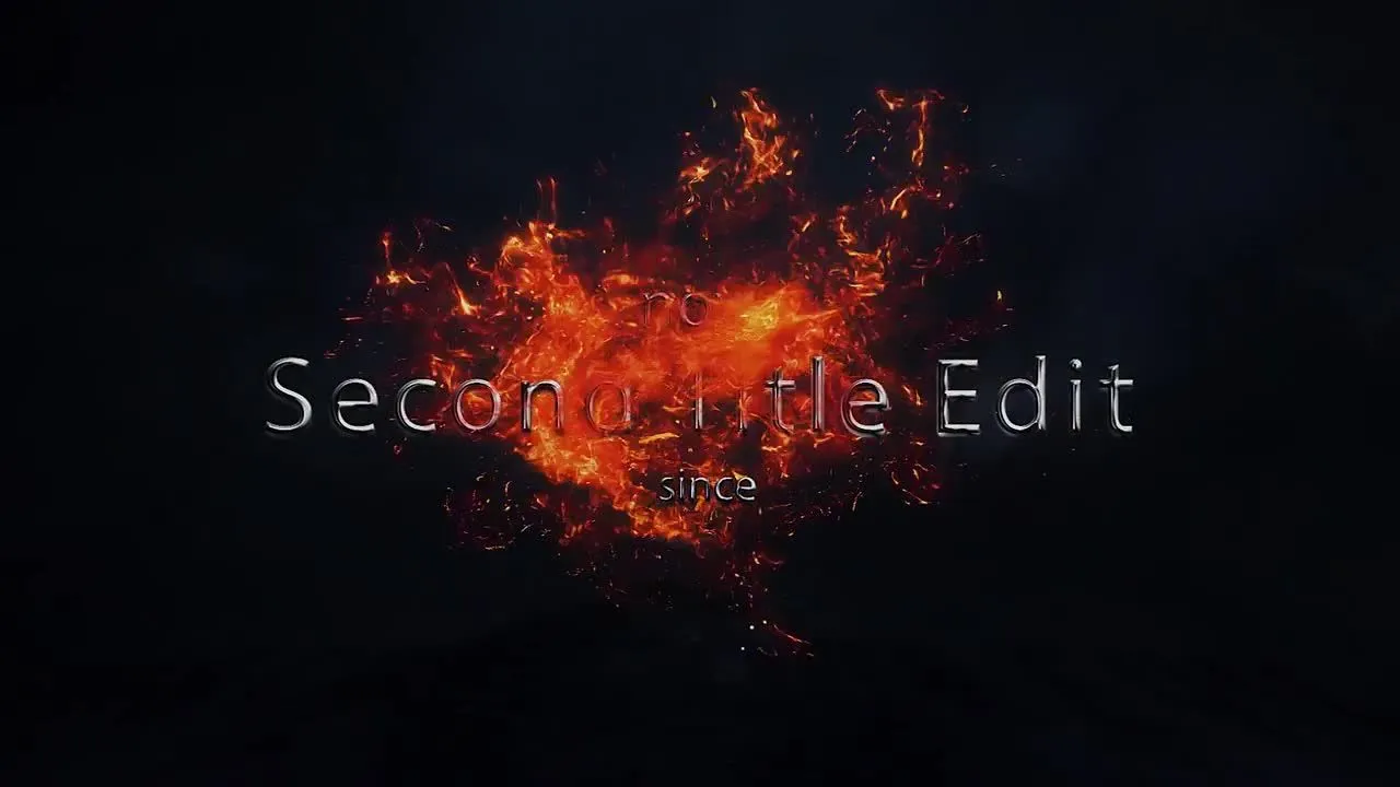 火焰效果文本开场动画像素设计精选AE模板