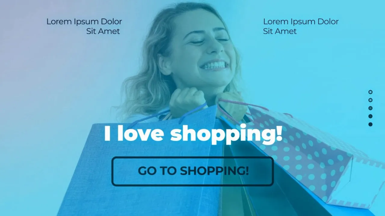 简洁具有动画效果的购物像素设计精选AE模板